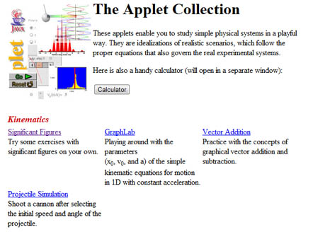 Applet Collection